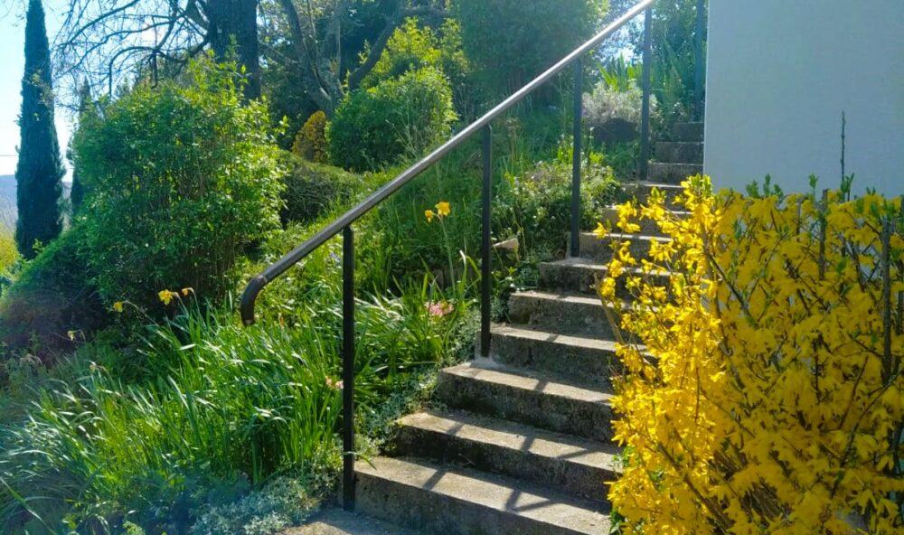 Garde corps pour escalier extérieur